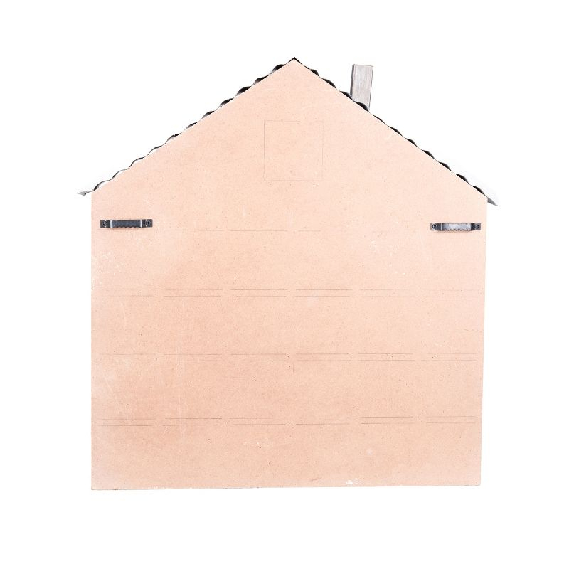 Transpac Wood 17.25 in. Multicolor Christmas Countdown House