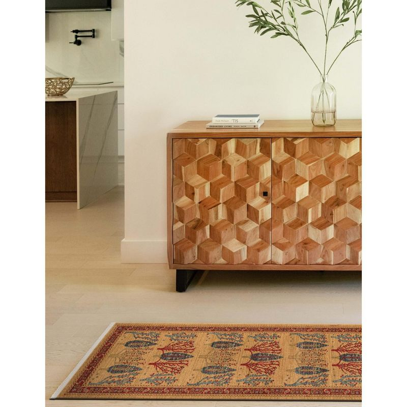 Unique Loom 2' 7 x 10' 0 Runner Tan Fars Mesquite Area Rug