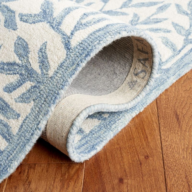 Jardin JAR753 Hand Tufted Area Rug - Ivory/Blue - 6'x6' - Safavieh.
