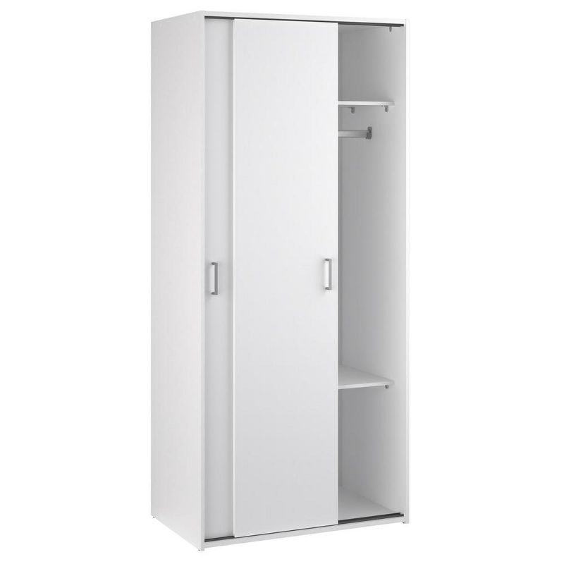 Tvilum, Space Wardrobe with 2 Sliding Doors, White