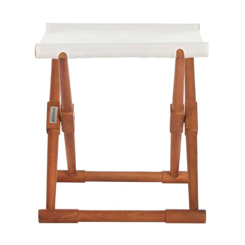 Breanne Patio Folding Stool (Set of 2) - Beige/Natural - Safavieh.