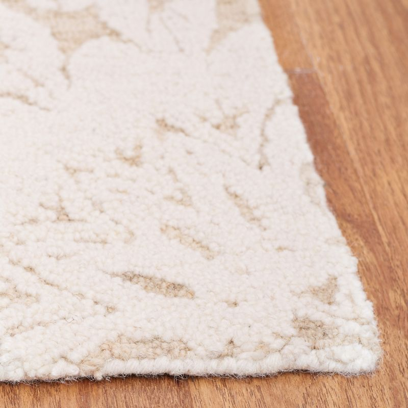 Blossom BLM108 Hand Tufted Indoor Area Rug - Ivory/Light Brown - 8'x10' - Safavieh