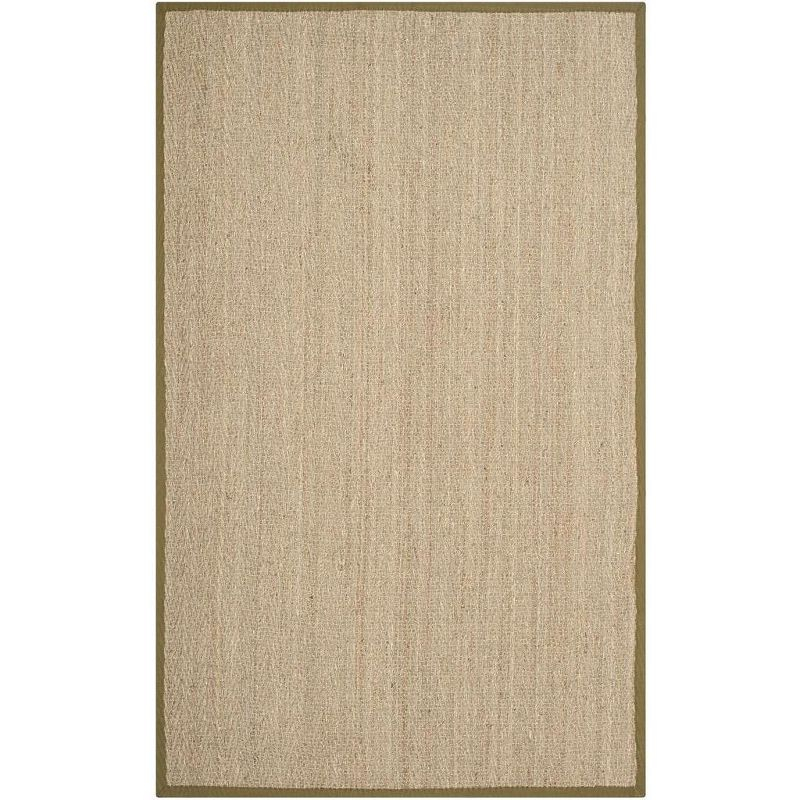 Natural Fiber NF115 Power Loomed Indoor Area Rug - Natural/Olive - 5'x8' - Safavieh