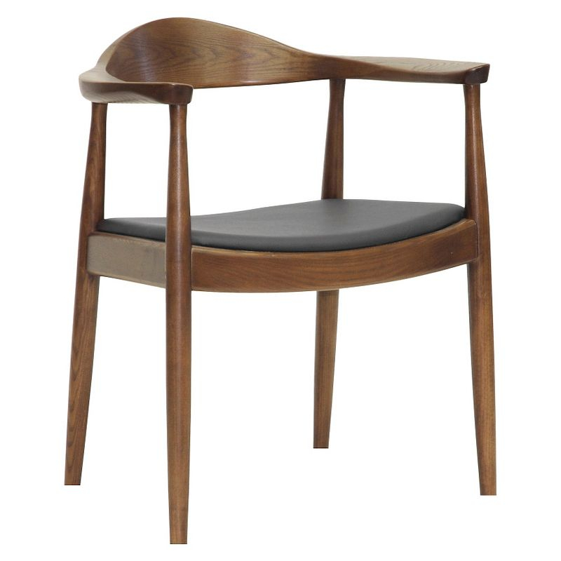 Embick Mid-Century Modern Dining Chair - Brown - Baxton Studio