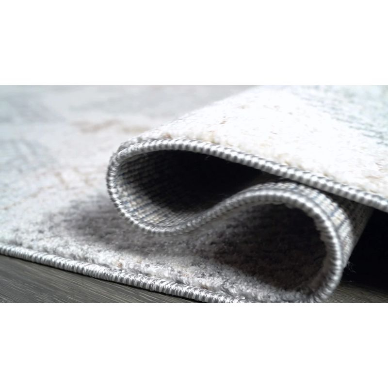 8'x10' Bhalil Berber Diamond Geometric Area Rug, Beige/Gray - JONATHAN Y