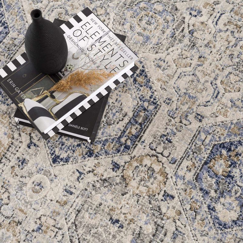 Hauteloom Rectangle Area Rug   Navy