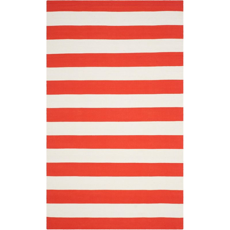 Montauk MTK712 Hand Woven Indoor Accent Rug - Rust/Ivory - 4'x6' - Safavieh