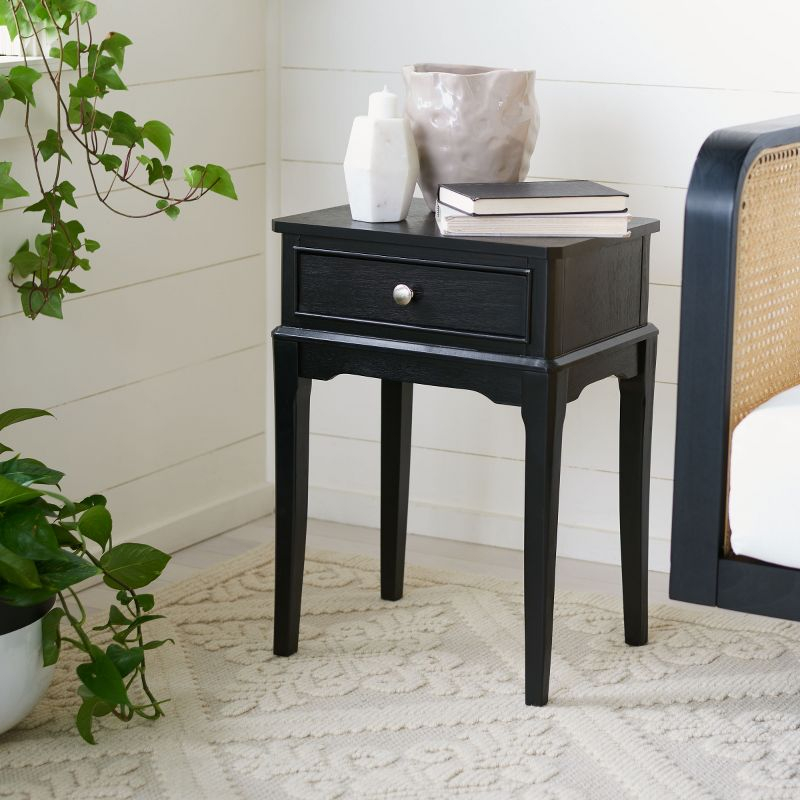 Opal 1 Draweraccent Table - Black - Safavieh