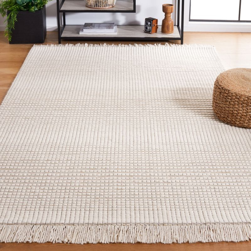Marbella MRB208 Hand Woven Indoor Accent Rug - Ivory/Beige - 4'x6' - Safavieh