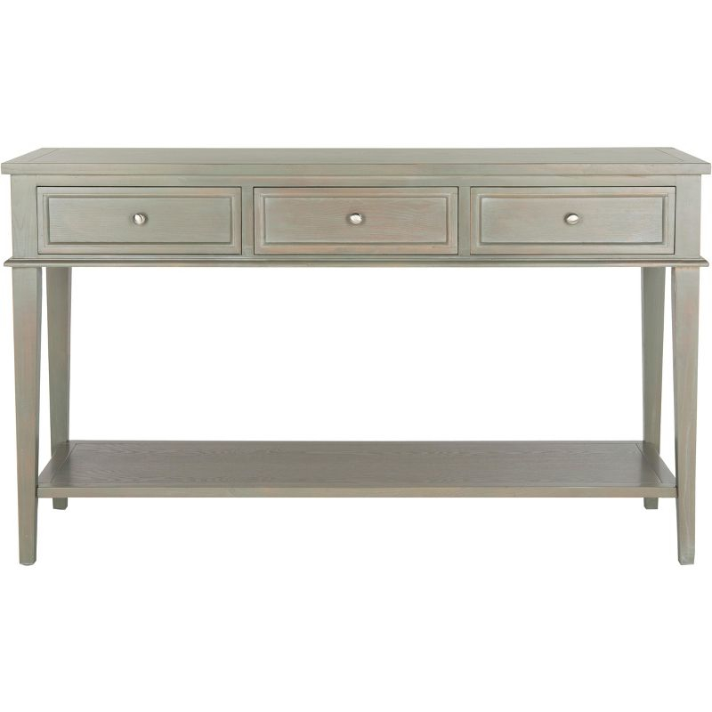 Manelin Console - AMH6641C - Gray - Safavieh Couture