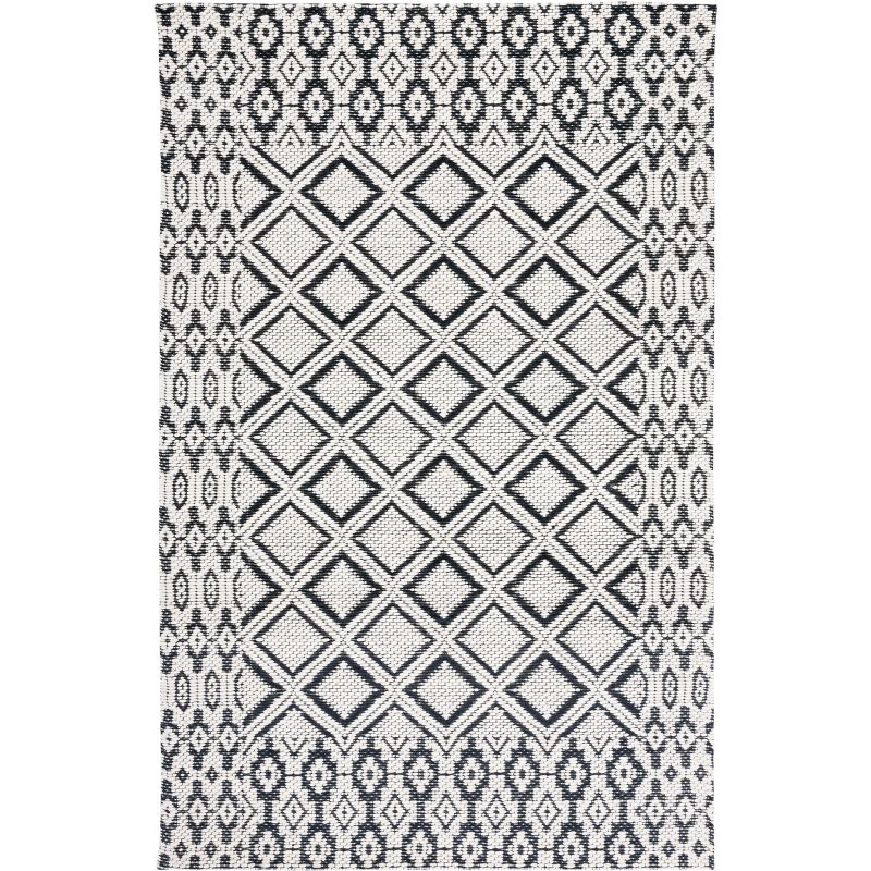 Vermont VRM151 Hand Woven Area Rug - Ivory/Black - 8'x10' - Safavieh.