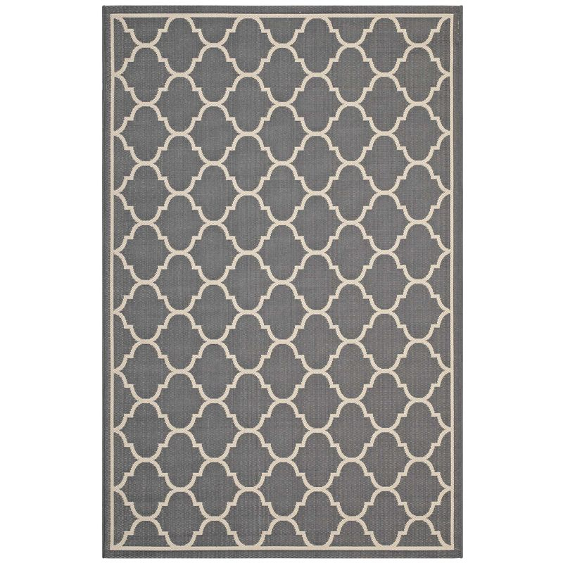 Modway Avena Moroccan Quatrefoil Trellis 9x12 Indoor and Outdoor Area Rug
