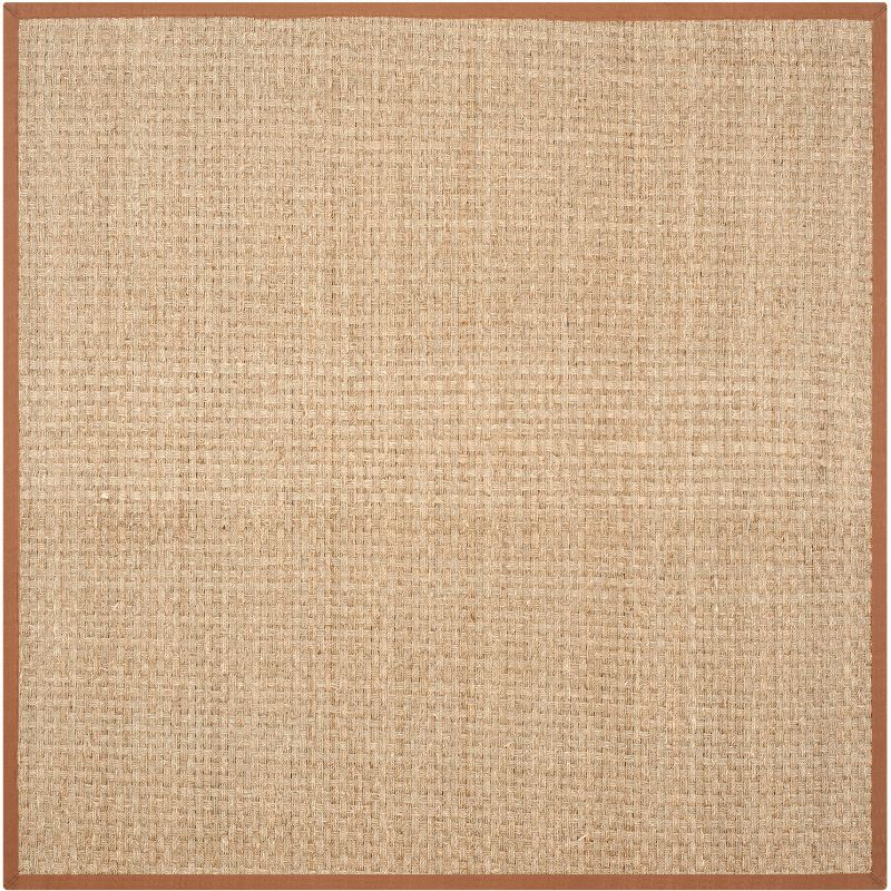 Natural Fiber NF114 Power Loomed Indoor Area Rug - Natural/Brown - 6'x6' - Safavieh