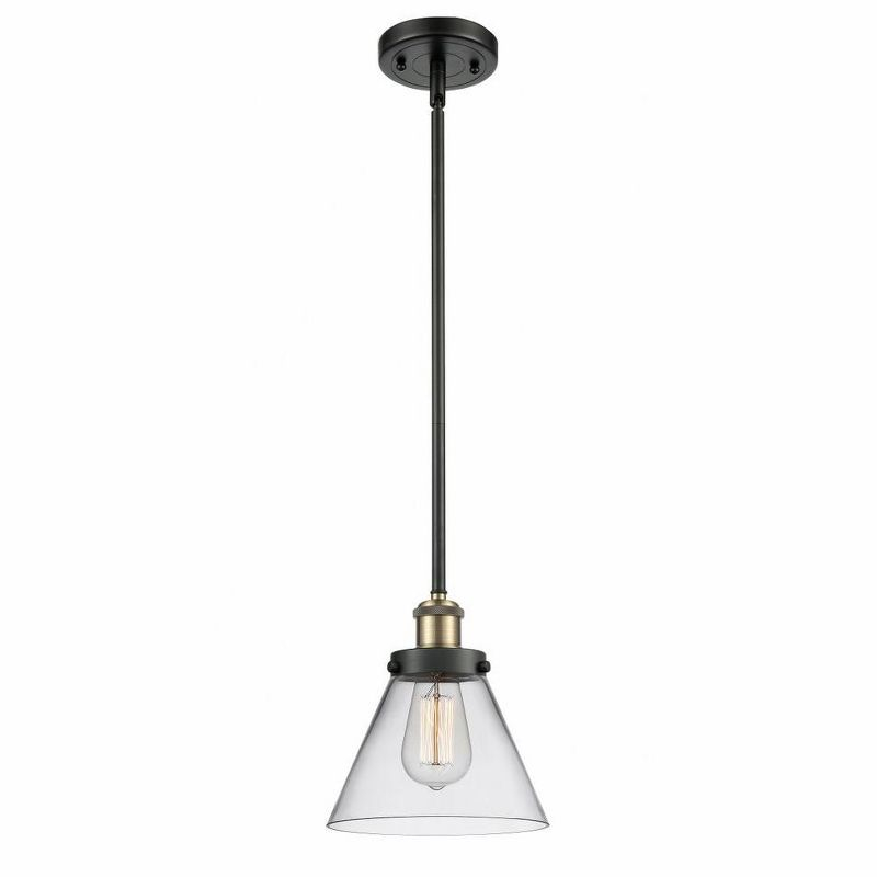 Innovations Lighting Cone 1 - Light Pendant in  Black Antique Brass