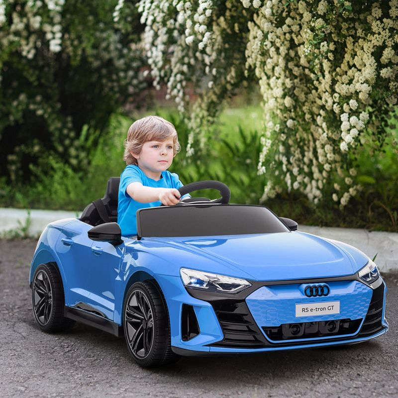 Aosom Kids Ride on Car with Remote Control, 12V 3.1 MPH Electric Car for Kids,  Battery Powered Ride-on Toy for 37-60 Months Boys and Girls, Blue