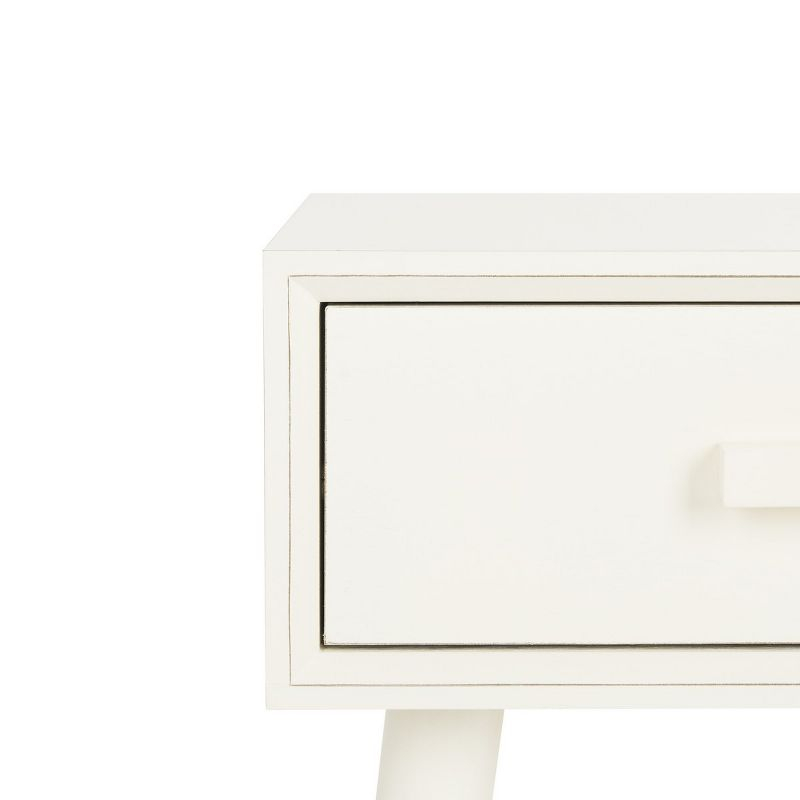 Lyle 1 Drawer Side Table - Vintage White - Safavieh.