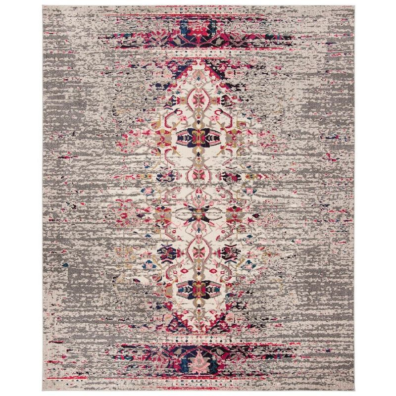 Monaco MNC209 Power Loomed Indoor Area Rug - Grey/Ivory - 8'x11' - Safavieh.