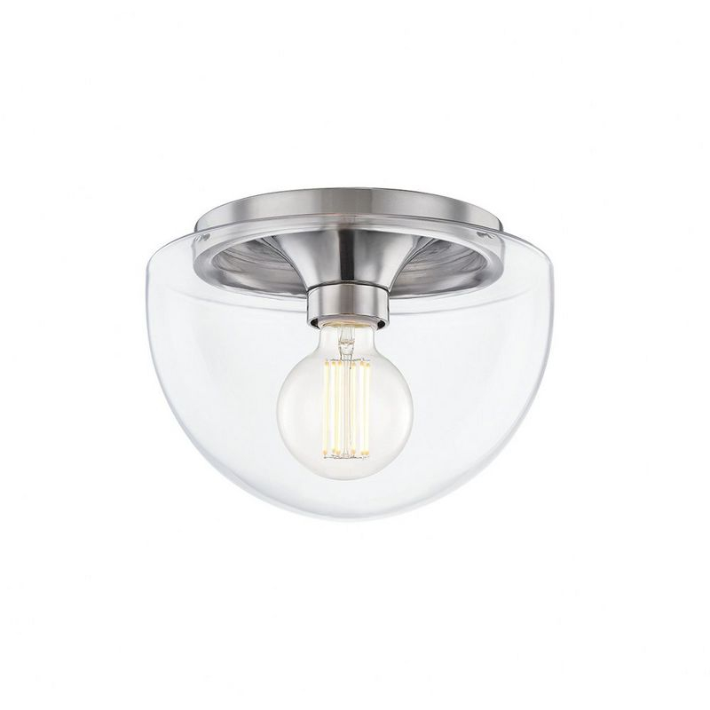 Alexi Single Light Glass Flush Mount