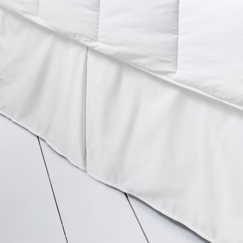 Lands' End 400 Thread Count Premium Supima Cotton No Iron Sateen Bedskirt - Twin - White