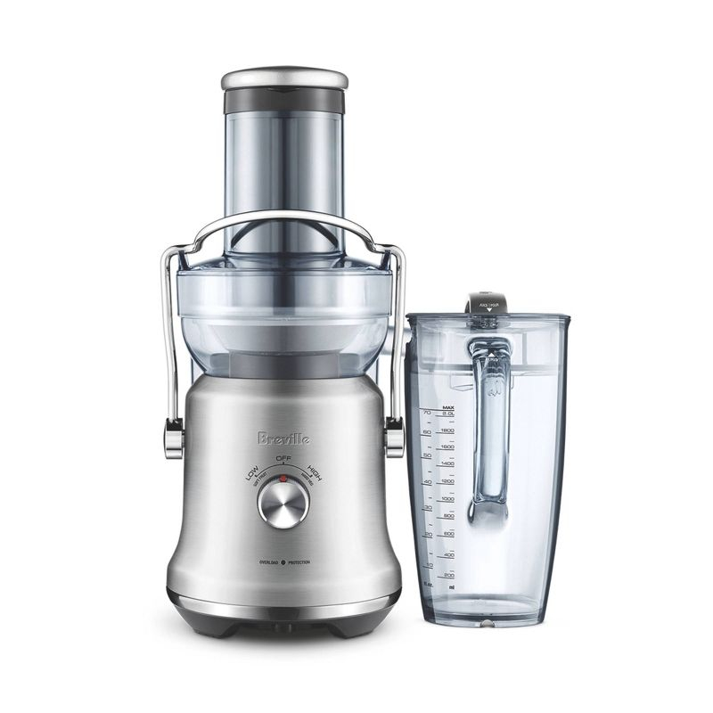 Breville Juice Fountain Cold Plus Brushed Stainless Steel BJE530BSS: 1000W Electric Juicer, 2 Speeds, Dishwasher-Safe Parts