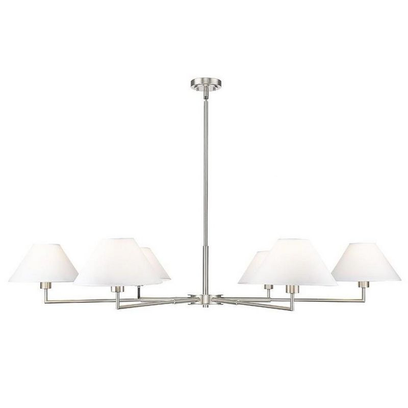 Z-Lite Leila 6 - Light Chandelier in  Brushed Nickel