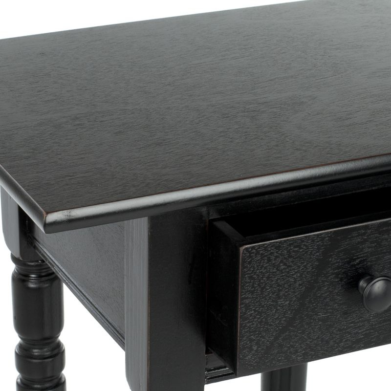 Sabrina End Table - AMH5704B - Distressed Black - Safavieh Couture