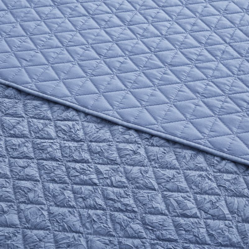 Rowan Blue Quilted Throw - Levtex Home