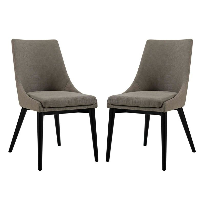 ModwayViscount Dining Side Chair Fabric Set of 2