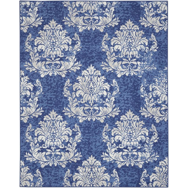 Nourison Whimsicle WHS11 Indoor only Area Rug - Navy Ivory 8' x 10'