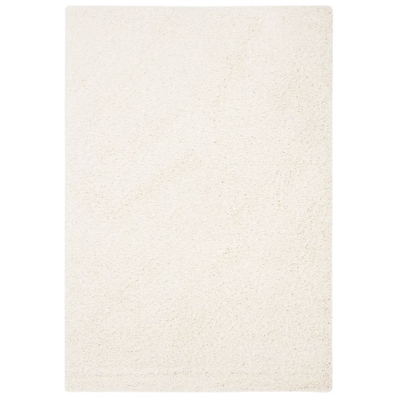 Primo Shag PRM300 Power Loomed Indoor Accent Rug - 4'x6' - Ivory - Safavieh