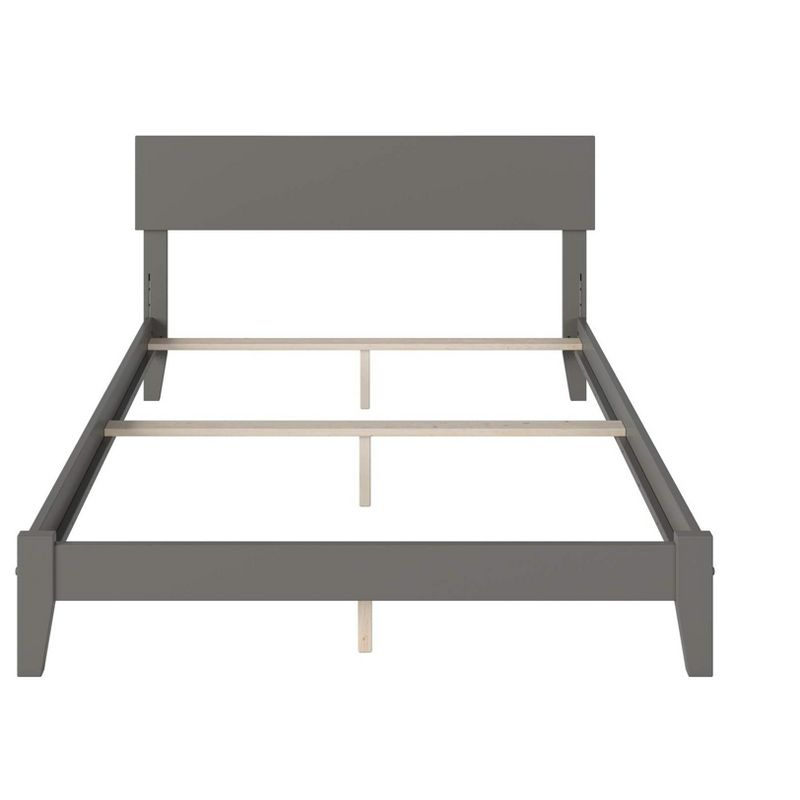AFI Furnishings Orlando Full Traditional Bed with Open Footboard and Turbo Charger in Grey