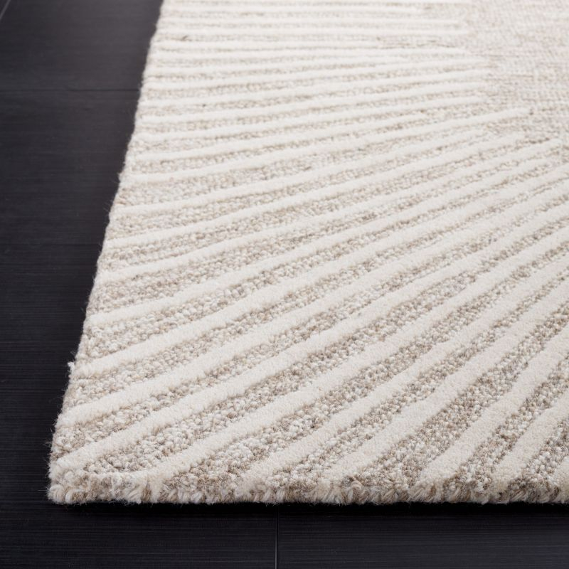 Abstract ABT478 Hand Tufted Area Rug - Natural/Ivory - 3'x5' - Safavieh .