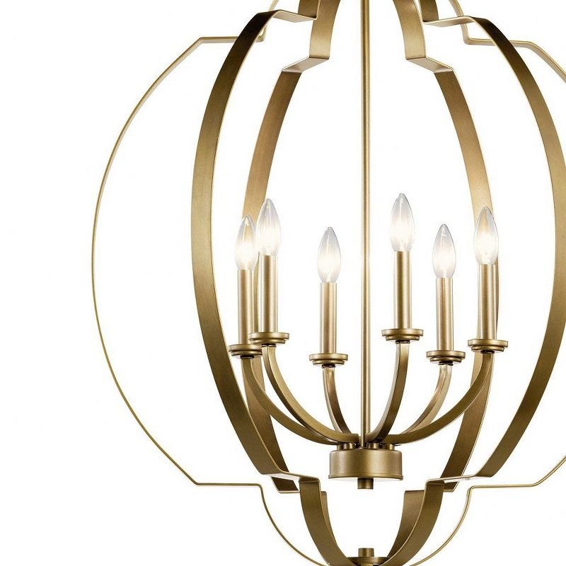 Kichler Lighting Voleta 6 - Light Chandelier in  Natural Brass