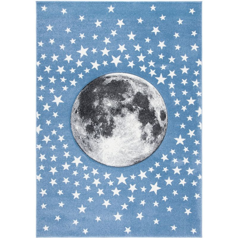 Carousel Kids CRK135 Power Loomed Area Rug - Light Blue/Grey - 4'x6' - Safavieh.