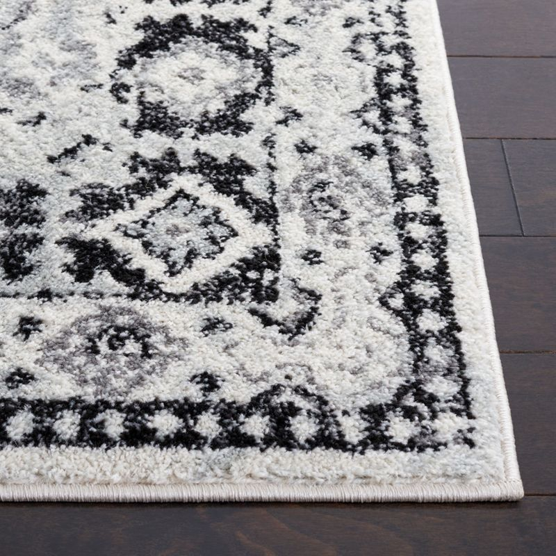 Tulum TUL280 Power Loomed Area Rug - Ivory/Black - 5'3"x7'6" - Safavieh.