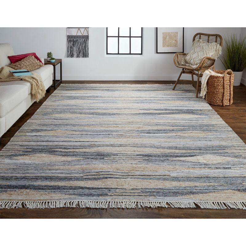 Beckett Transitional Moroccan Gray/Tan/Silver Area Rug