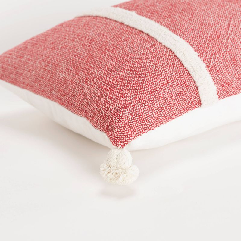 Rizzy Home Tassels Cotton Throw Pillow