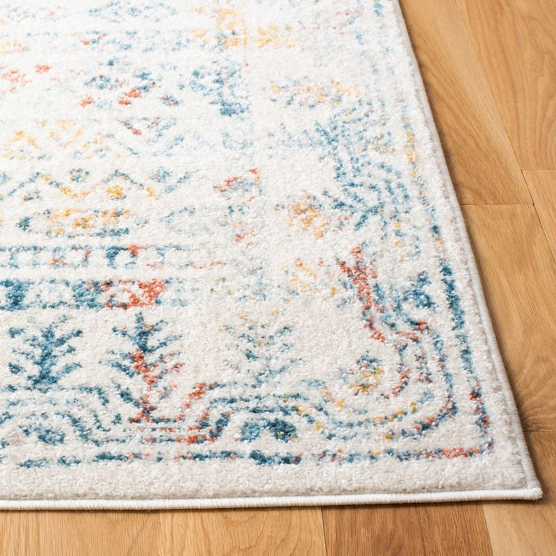 Tulum TUL271 Power Loomed Area Rug - Ivory/Rust - 4'x6' - Safavieh.