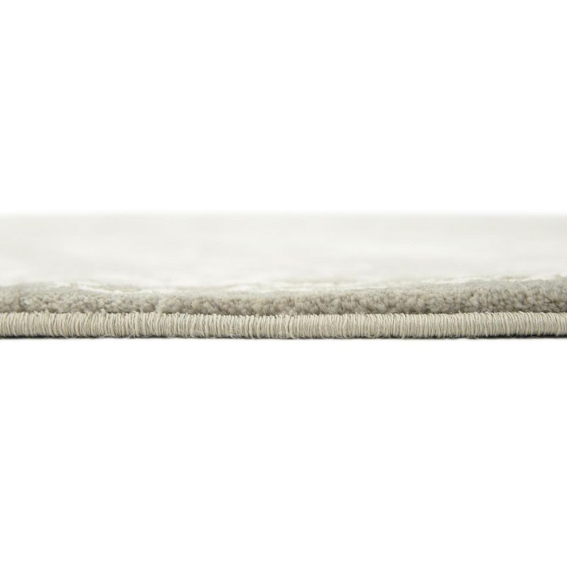 Unique Loom New Classical Collection Area Rug - Olympia (4' 1" Round Light Gray/Ivory)