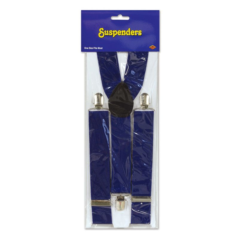 Beistle Blue Suspenders, (1/Pkg) Cosplay Blue