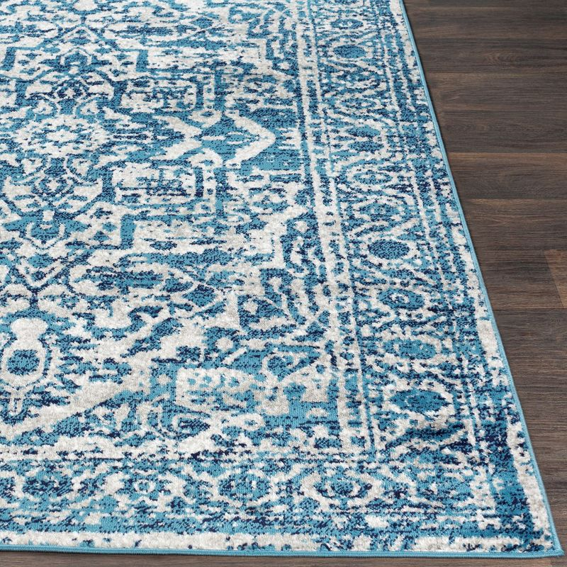 Mark & Day Emma 6'7"x6'7" Square Woven Indoor Area Rugs Sky Blue