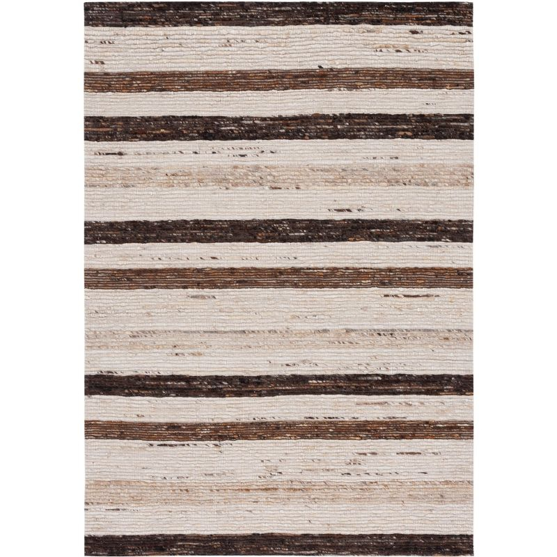 Marbella MRB225 Hand Loomed Indoor Area Rug - Brown/Beige - 8'x10' - Safavieh