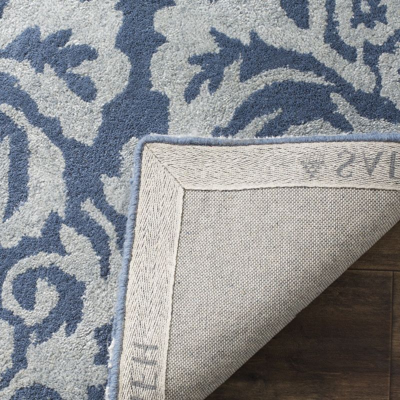 Bella BEL156 Hand Tufted Accent Rug - Navy/Grey - 2'6"x4' - Safavieh.