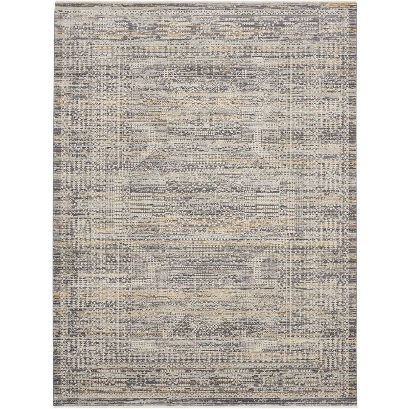 Nourison Nyle Boho Vintage Indoor Rug Ivory Slate 12' x 15'9"