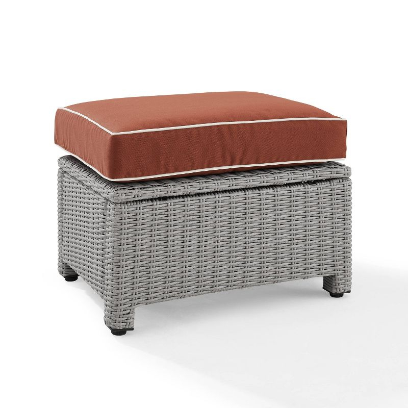 Bradenton Outdoor Wicker Ottoman - Crosley