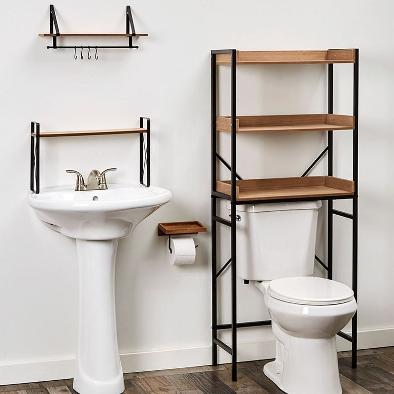 The Lakeside Collection Farmhouse Bathroom Collection - Toilet Tissue Holder Natural