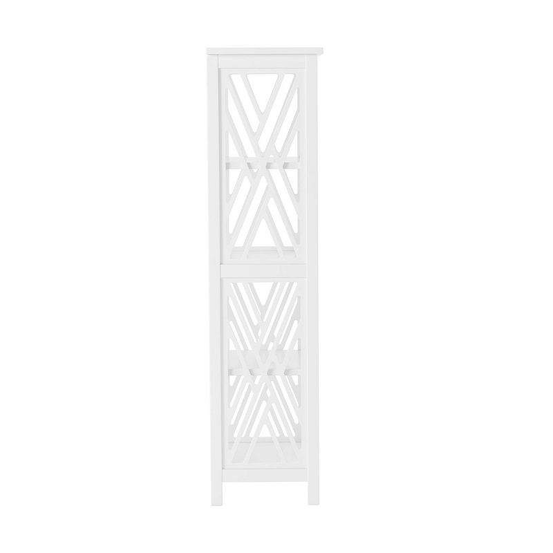 Alaterre Furniture 16"x48" Coventry Bath Storage Shelf White