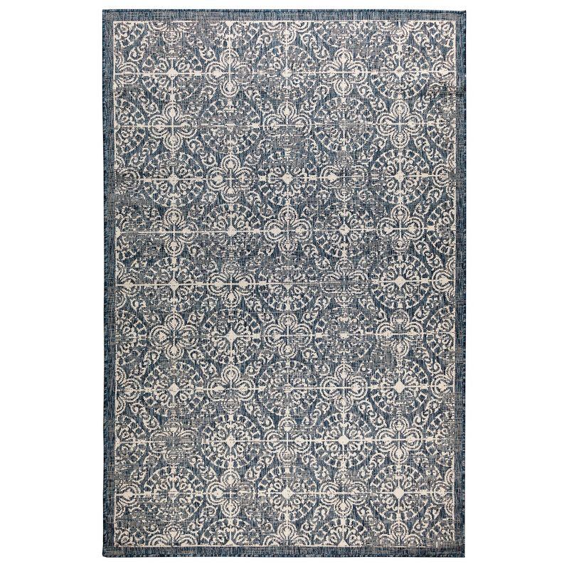 Liora Manne Carmel  Indoor/Outdoor Rug  Navy