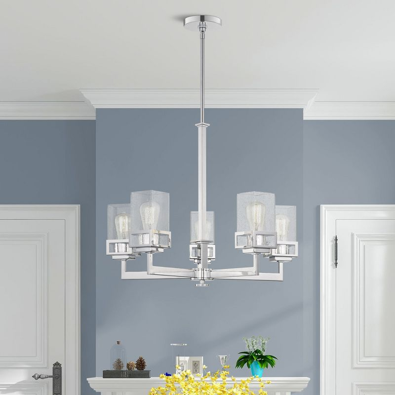 Livex Lighting Harding 5 - Light Chandelier in  Polished Chrome