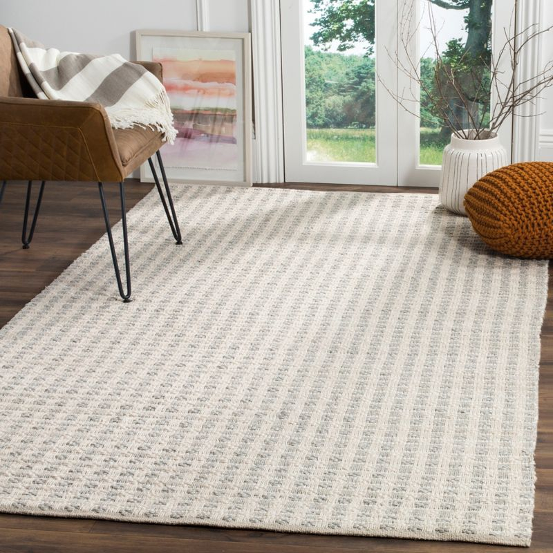 Natura NAT402 Hand Woven Area Rug - Grey/Ivory - 8'x10' - Safavieh.